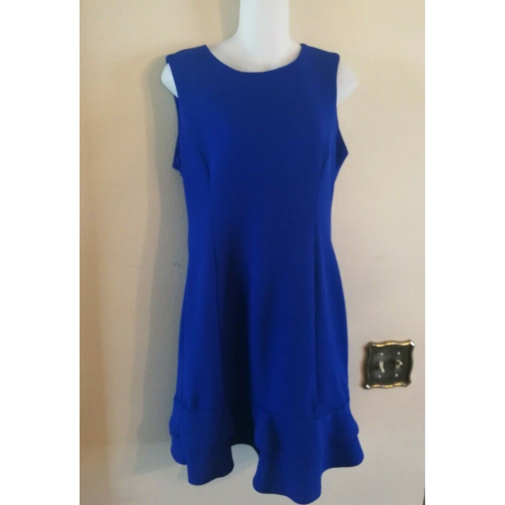 Women's Cute RN Studio by Ronni Nicole Royal Blue Dress Sz PSM